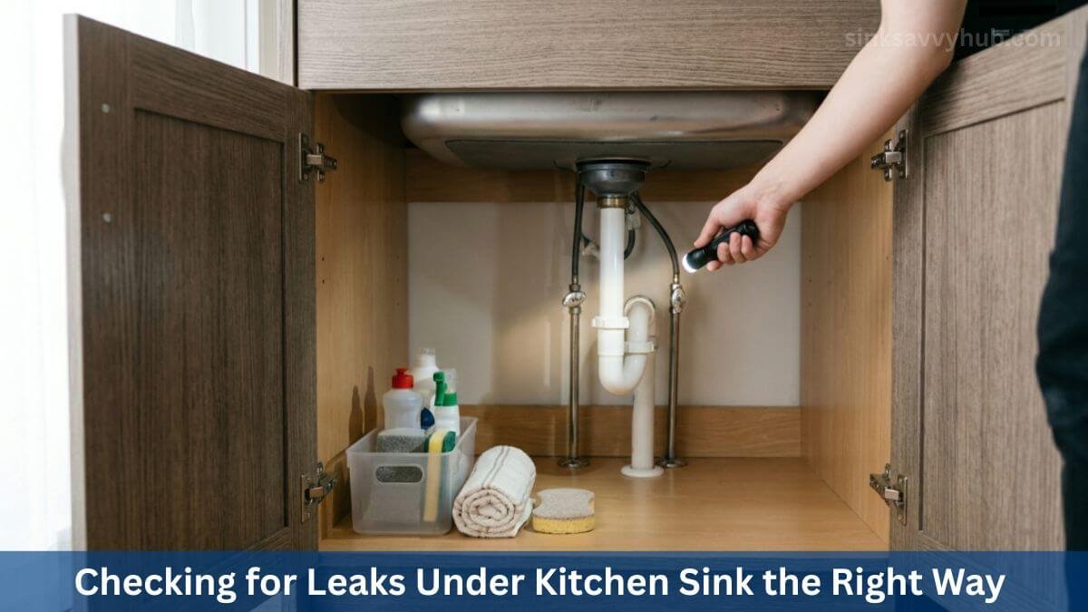 Checking for Leaks Under Kitchen Sink the Right Way