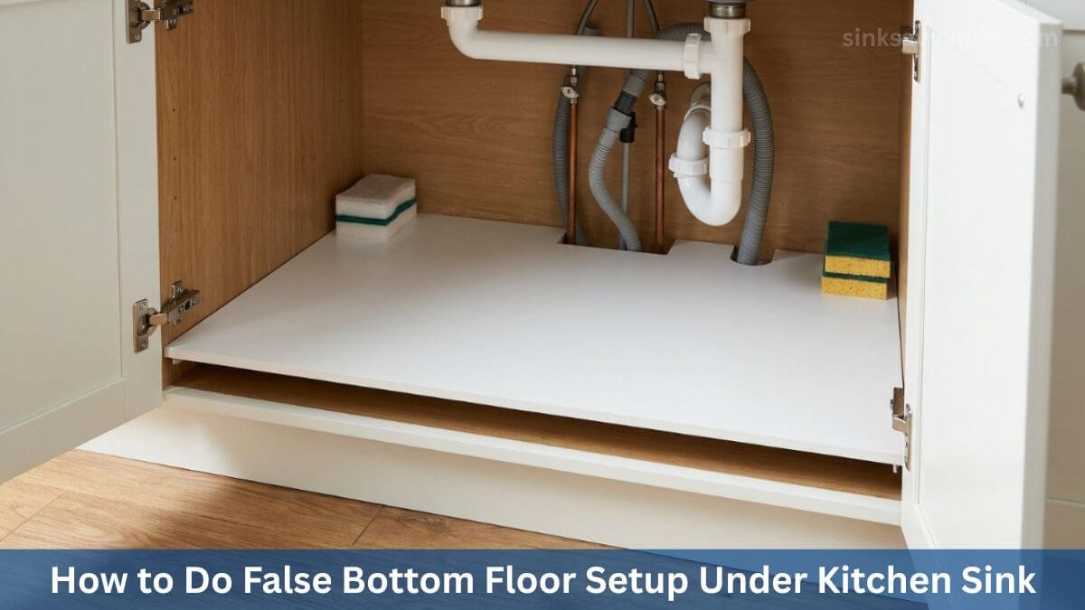sliding drawer installation under kitchen sink