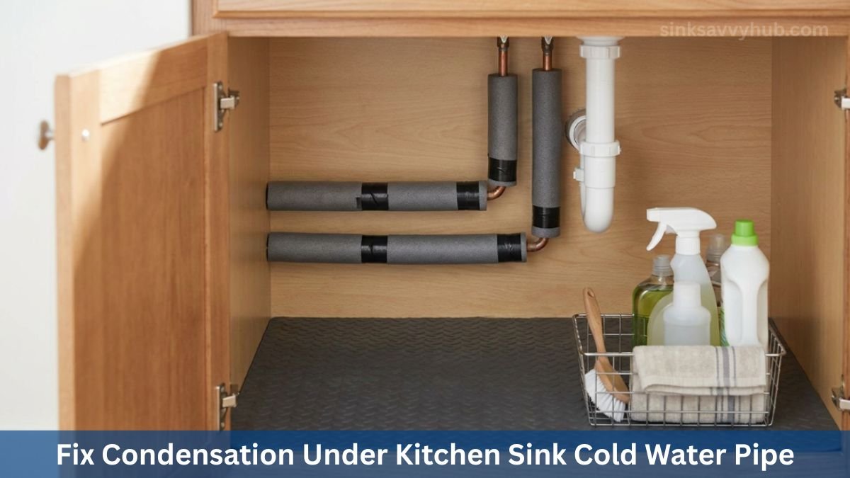 Fix Condensation Under Kitchen Sink Cold Water Pipe